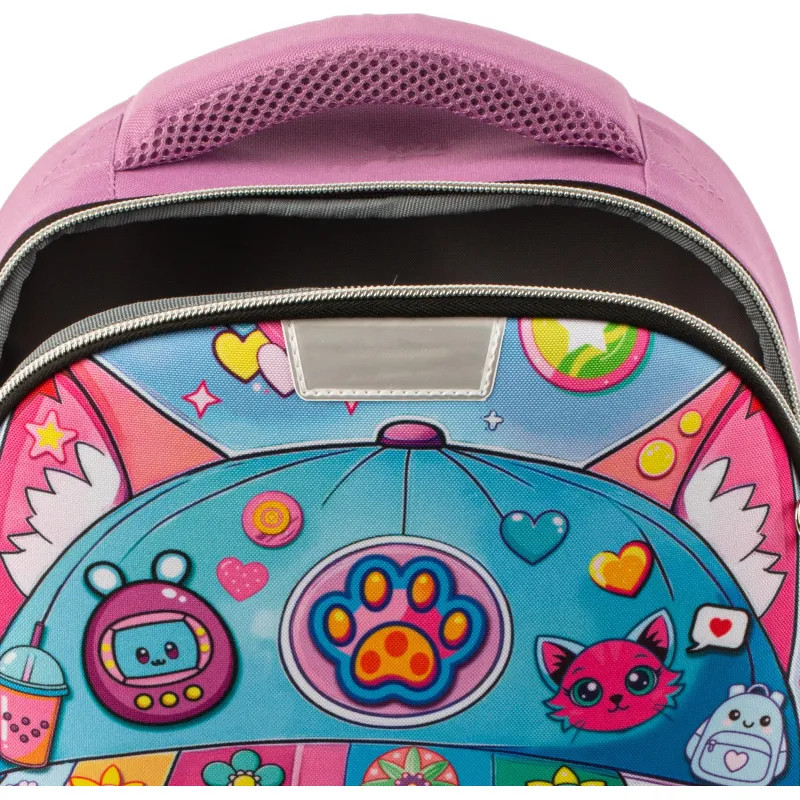 Ранец Комус Класс Light1 Девочка кошка,  1 отд, эргоном