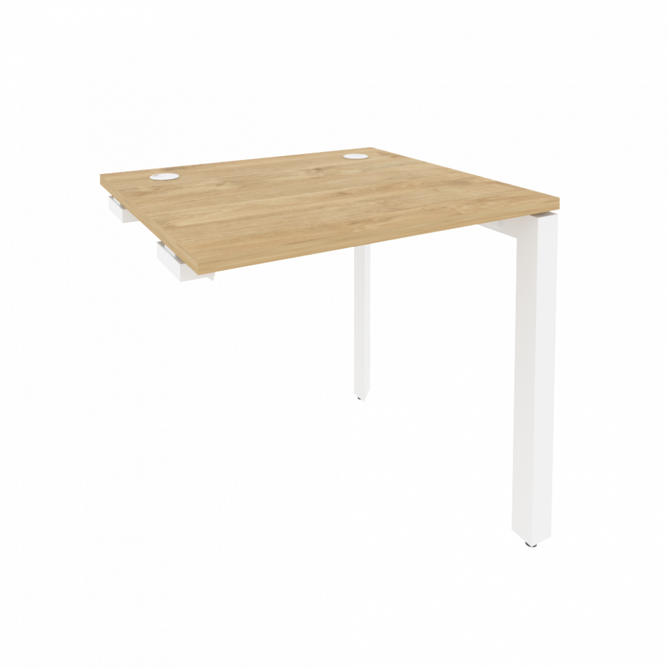 Onix Стол-приставка на П-образном м/к к опорным элементам O.MP-SPR-0.7 Тиквуд Светлый/Металл Белый 7 Onix Стол-приставка на П-образном м/к к опорным элементам O.MP-SPR-0.7 Тиквуд Светлый/Металл Белый 7