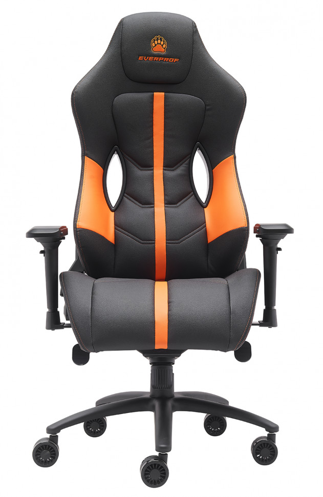 Геймерское кресло Everprof Jaguar (Ягуар) Экокожа Оранжевый