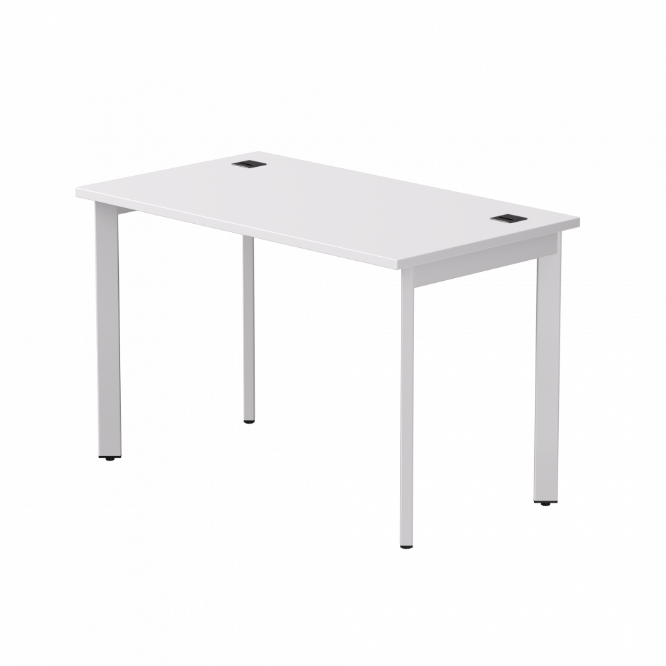 Стол прямой Everprof EVO (ЭВО) на металлокаркасе 1180х670х755 мм опоры 45гр Белый/Белый