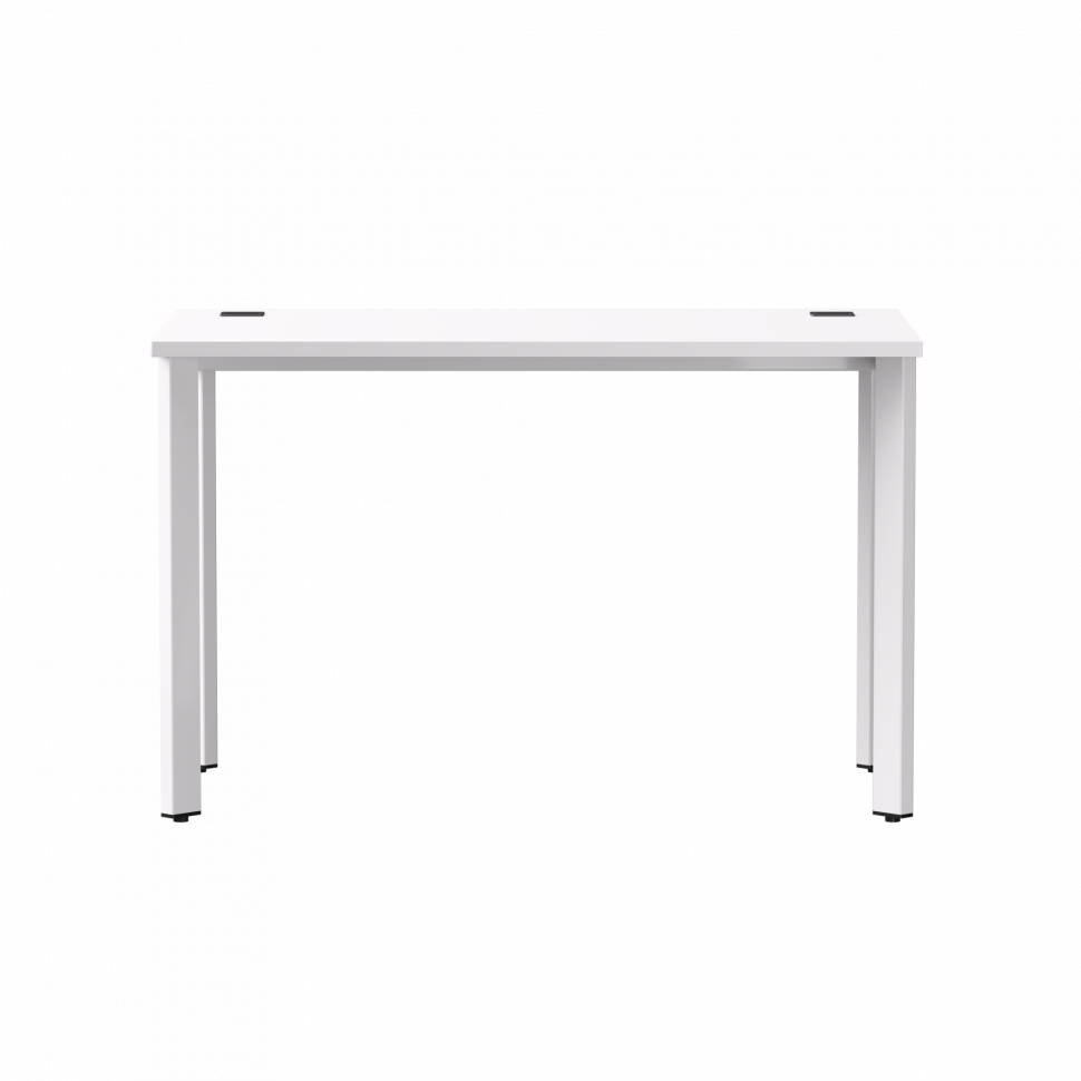 Стол прямой Everprof EVO (ЭВО) на металлокаркасе 1180х670х755 мм опоры 45гр Белый/Белый