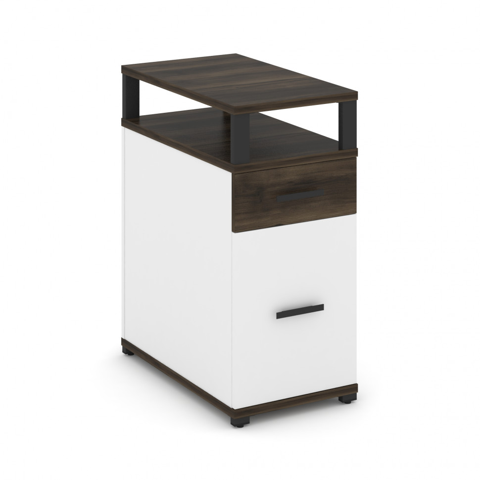 Concept Тумба опорная/приставная 1 ящ.+1 распаш. фасад с надставкой CN.TGO-006 B Дуб Мали/Белый Брил Concept Тумба опорная/приставная 1 ящ.+1 распаш. фасад с надставкой CN.TGO-006 B Дуб Мали/Белый Брил