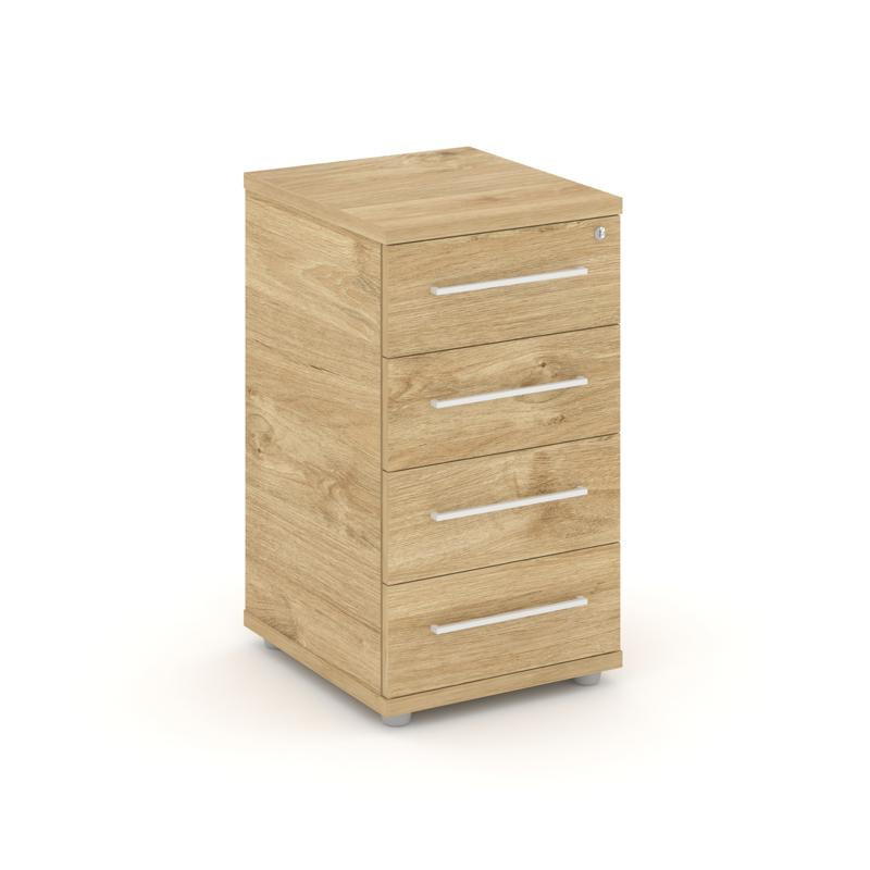 Rift Тумба приставная RF.TPR-001 Тиквуд Светлый/Белый Ручки 416*460*747