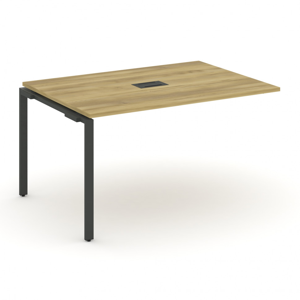 Concept Проходной наборный элемент переговорного стола CN.NPRG-012 Дуб Винченцо/Металл Антрацит 1180