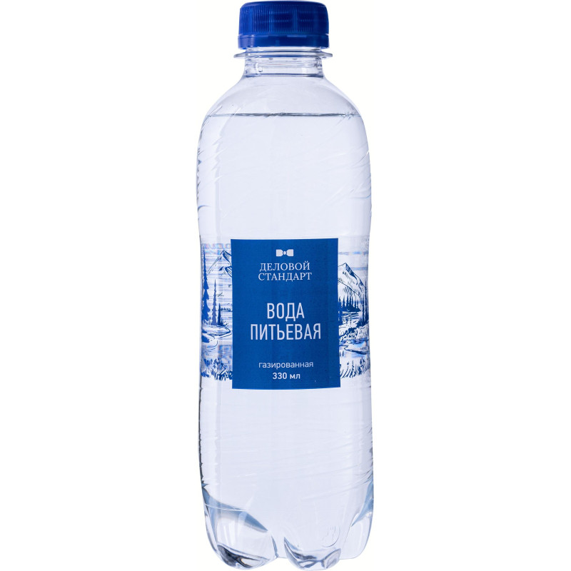 Вода питьевая Деловой Стандарт газ пэт 0,33л