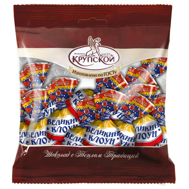 Конфеты шоколадные Великий клоун,200г