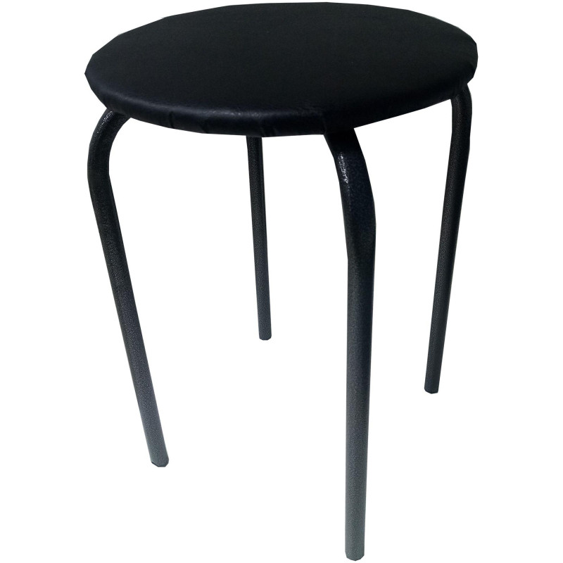 Табурет STRONG (антик серебро-черный) 70969