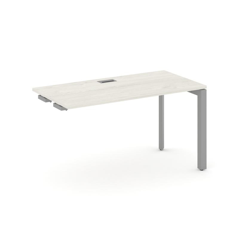 Style Project Стол-приставка к опор. элем. SN-59P.OPRS-024 Дуб Наварра/Металл Серый/Серебро Заглушка