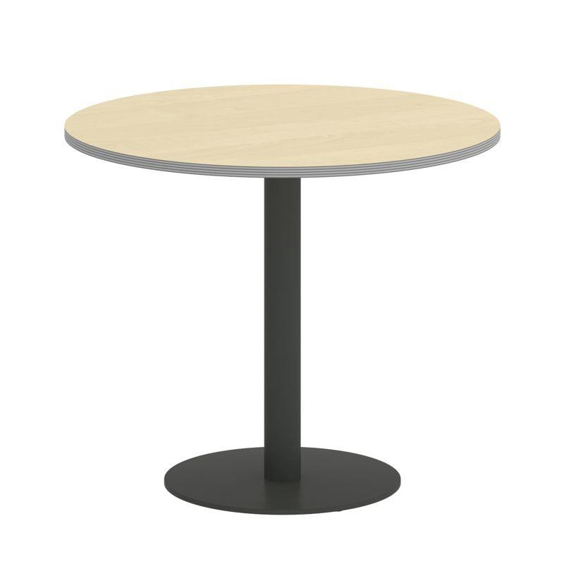 Riva Стол круглый А.СПРГ-1 Клен Металлик New/Металл Антрацит 900*900*750