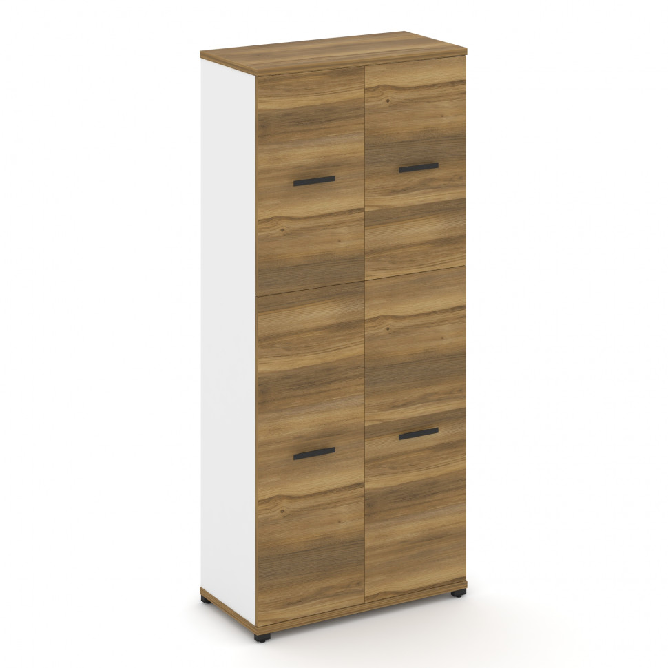 Concept Шкаф 1 широкая секция, 5 ниш CN.STS-515 B Сандал Янтарный/Белый Бриллиант/Металл Черный 836*