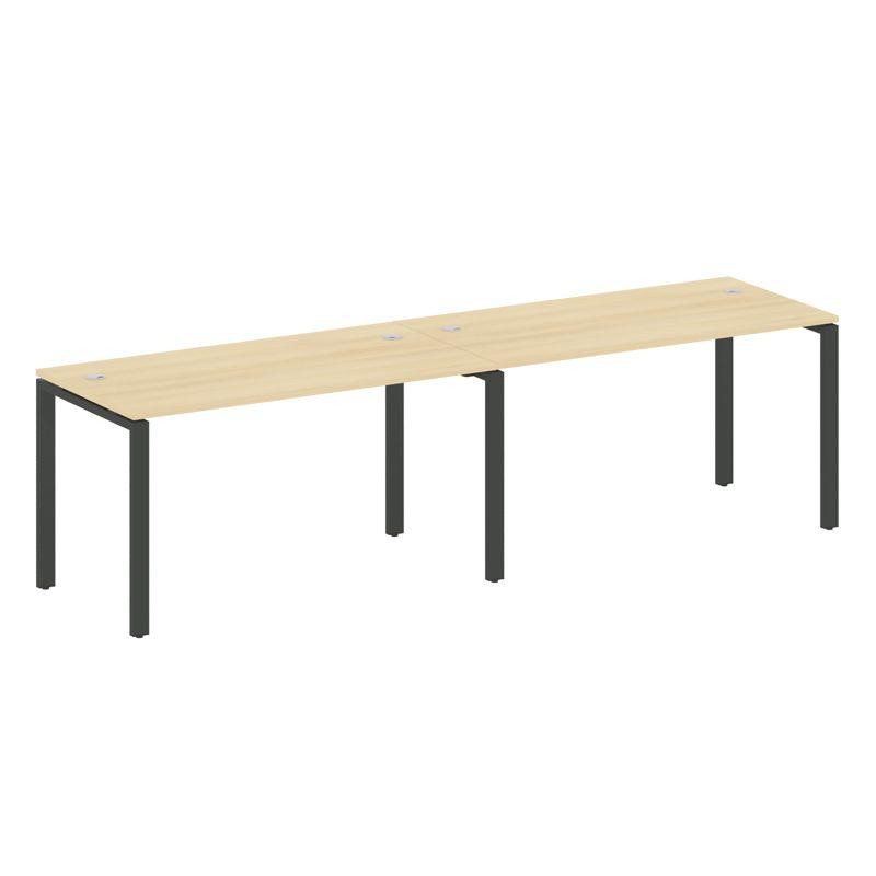 Metal System Рабочая станция на 2 места на П-образном м/к БП.СМ-2.3 Акация Лорка/Металл Антрацит 280