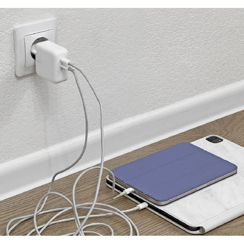 Зарядное устройство Apple (MNWP3ZM/A) 35W Dual USB-C Port