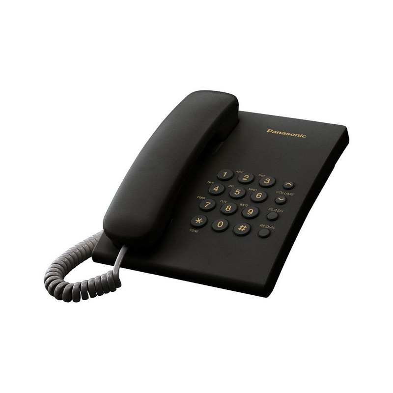 Телефон проводной Panasonic KX-TS2350RUB черный