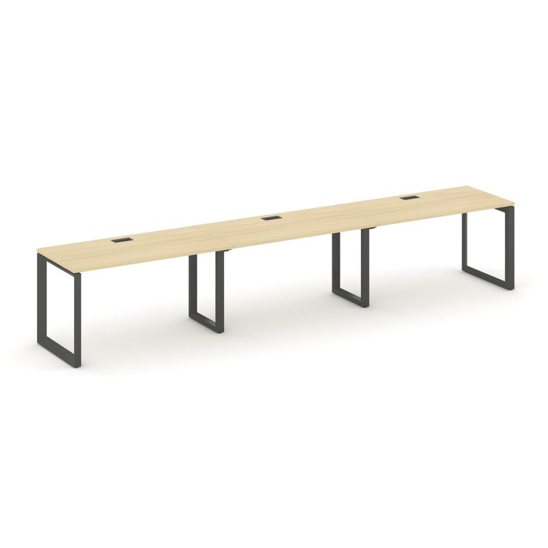 Style Project Рабочая станция односторонняя SN-59O.ORS-033 Акация Лорка/Металл Антрацит/Черный Заглу