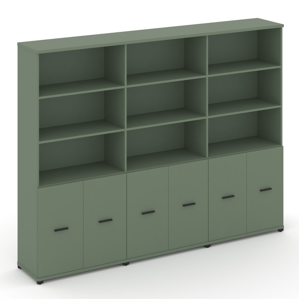 Concept Шкаф 3 широкие секции, 5 ниш CN.STS-531 B Кобо/Металл Черный 2500*420*1922 Concept Шкаф 3 широкие секции, 5 ниш CN.STS-531 B Кобо/Металл Черный 2500*420*1922