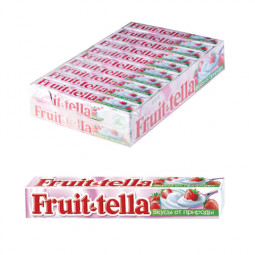 Жевательная конфета FRUITTELLA (Фруттелла) "Клубничный йогурт", 41 г, 86785