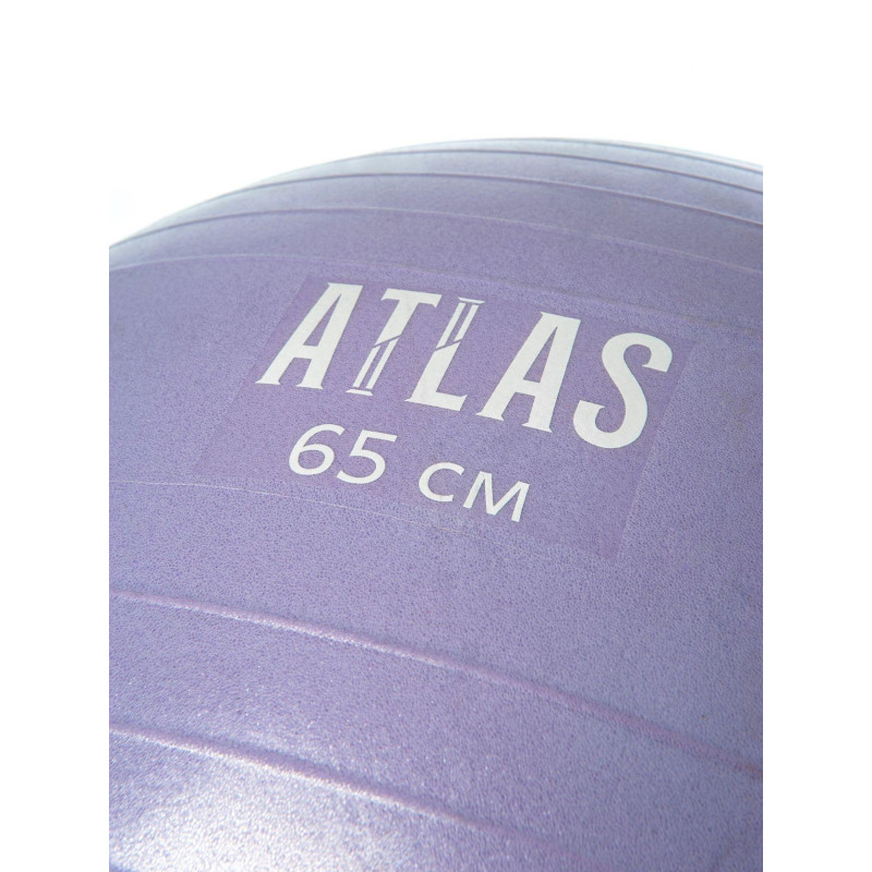 Фитбол для фитса ATLAS, ПВХ, 65 см, фиолетовый, с насосом