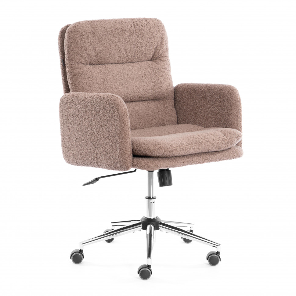 Кресло Dover хром букле, коричневый, barni cocoa