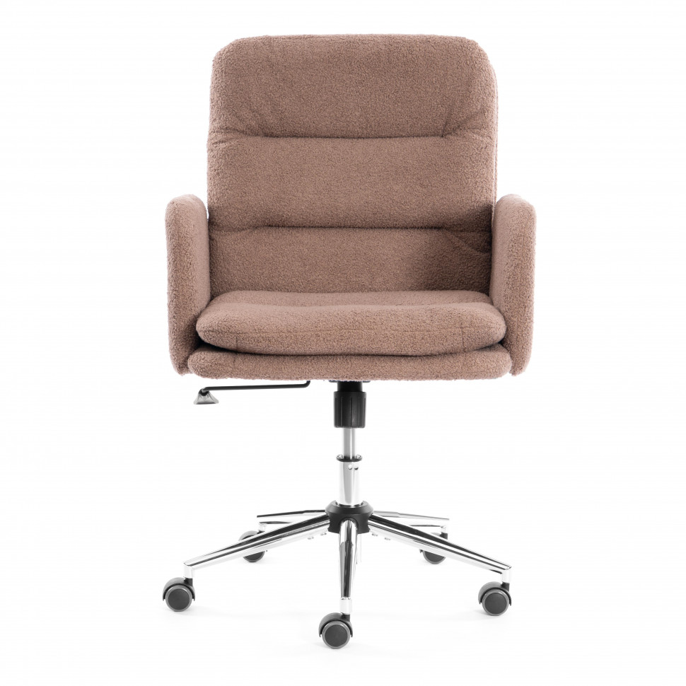 Кресло Dover хром букле, коричневый, barni cocoa