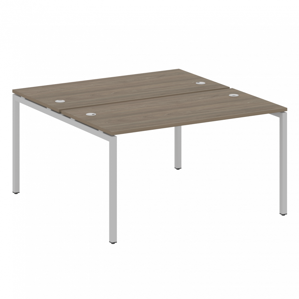 Metal System Quattro Рабочая станция на П-образном м/к 40БП.РАС-СП-2.3 Вяз Благородный/Металл Серый Metal System Quattro Рабочая станция на П-образном м/к 40БП.РАС-СП-2.3 Вяз Благородный/Металл Серый
