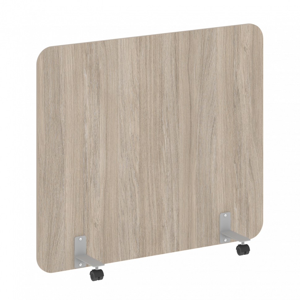 R-line Перегородка на металлических опорах, на роликах DP.R-140-120 Дуб Аттик/Металл Серый 1400*18*1