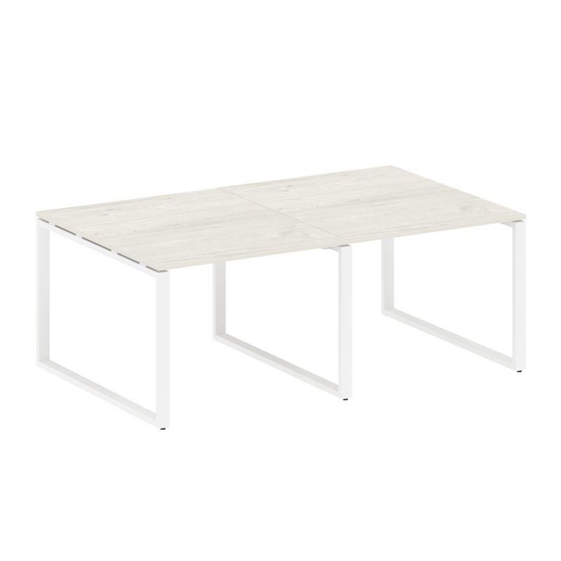 Metal System Переговорный стол (2 столешницы) на О-образном м/к БО.ПРГ-2.1 Дуб Наварра/Металл Белый Metal System Переговорный стол (2 столешницы) на О-образном м/к БО.ПРГ-2.1 Дуб Наварра/Металл Белый