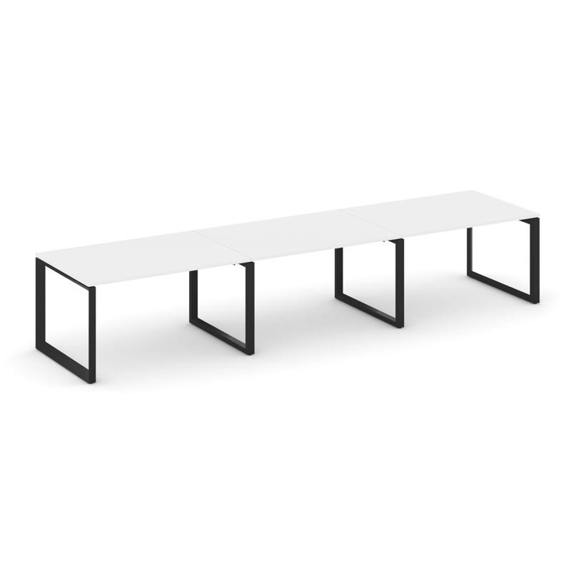 Style Project Стол переговорный SN-59O.SPRG-022.3 Белый/Металл Черный 3540*980*750