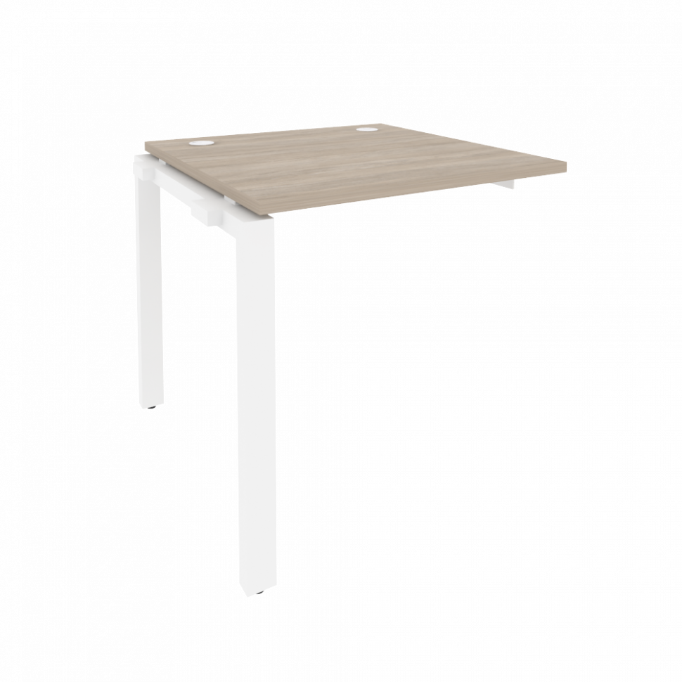 Onix Наборный элемент рабочей станции на П-образном м/к O.MP-1.NRS-0.8 Дуб Аттик/Металл Белый 780*80