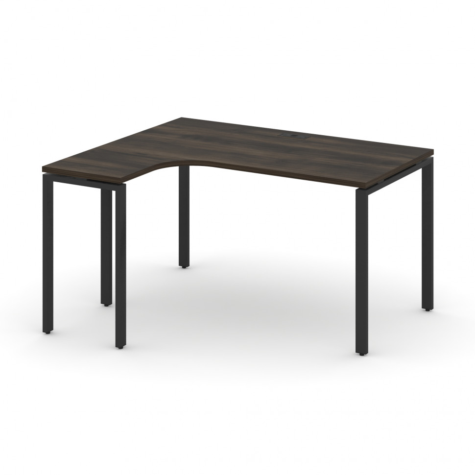Concept Стол эргономичный CN.OSA-002(L) Дуб Мали/Металл Антрацит 1580*1180*750
