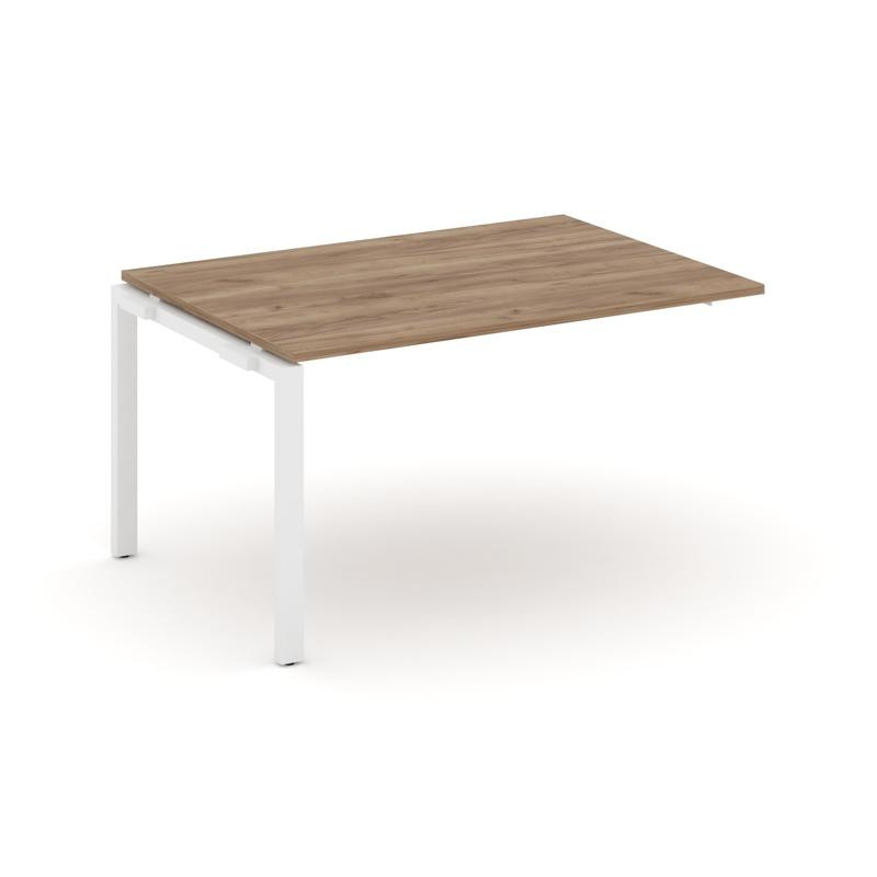 Style Project Проходной наб. элем. перег. стола SN-59P.NSPRG-003.3 Дуб Табак/Металл Белый 1380*980*7