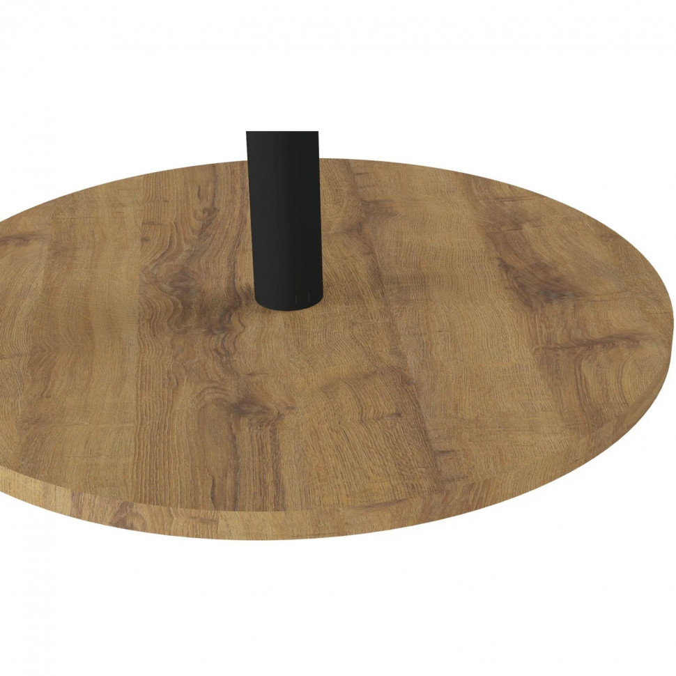 Стол журнальный KF_КАТ (9478232201)мет. черн./МДФ дуб вотан,черн