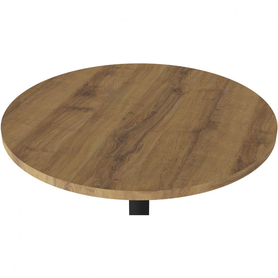 Стол журнальный KF_КАТ (9478232201)мет. черн./МДФ дуб вотан,черн