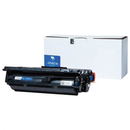 Картридж лазерный NV PRINT (NV-CF451A) для HP LJ M652/M653/M681/M682, голубой, ресурс 10500 страниц, NV-CF451AC