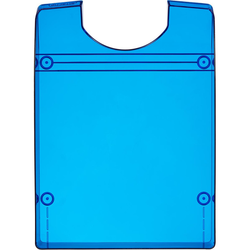 Лоток горизонтальный Attache Line прозрачный синий 340х255х63мм