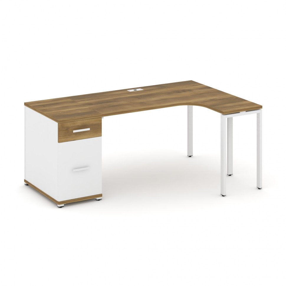 Concept Стол эргономичный CN.SA-403(R) W Сандал Янтарный/Белый Бриллиант/Металл Белый 1800*1180*750 Concept Стол эргономичный CN.SA-403(R) W Сандал Янтарный/Белый Бриллиант/Металл Белый 1800*1180*750