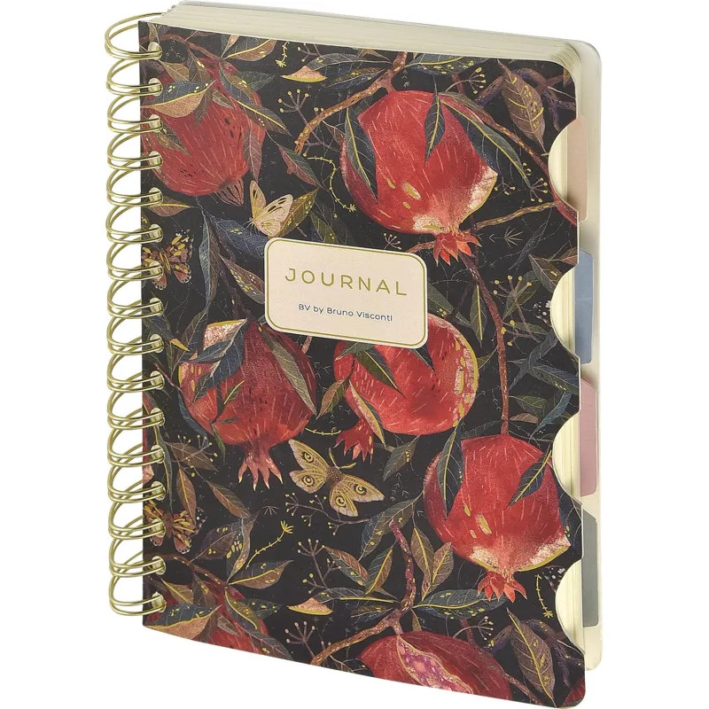 Блокнот А5,120Л, ART JOURNALС РАЗДЕЛИТЕЛЯМИ Гранат,3-567/16