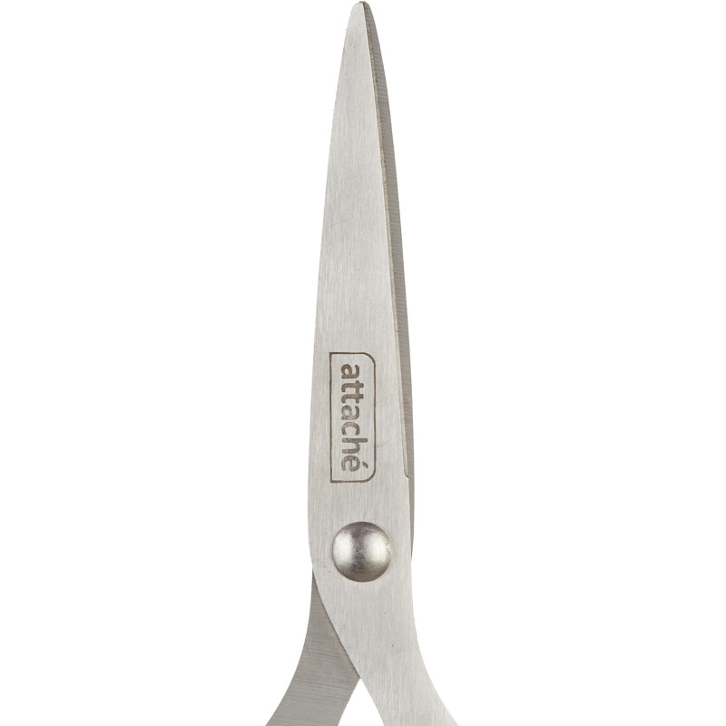 Ножницы Attache 140 мм с пластик. эллиптическими ручками,цвет черный