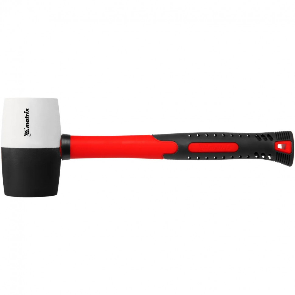 Киянка резиновая 680 г черно-белая резина фиберглас. рукоятка Matrix 11172