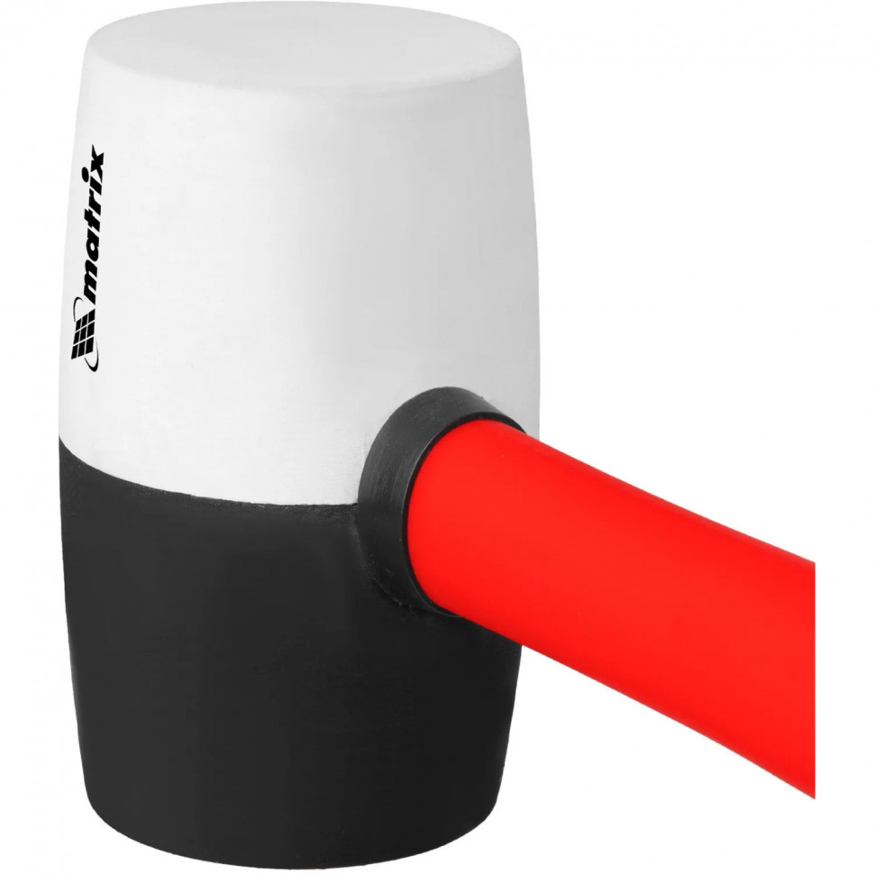 Киянка резиновая 680 г черно-белая резина фиберглас. рукоятка Matrix 11172