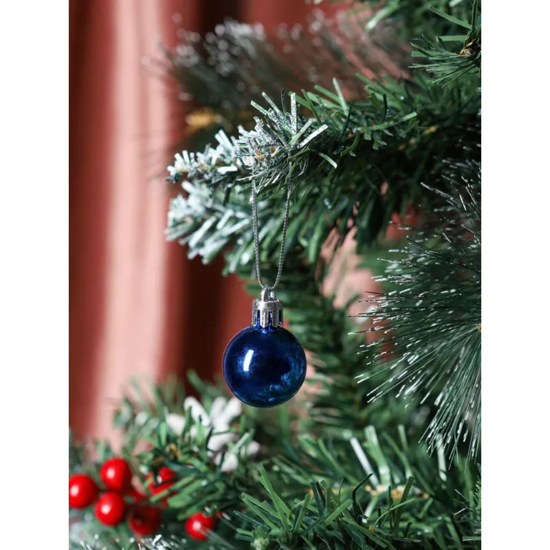 Набор шаров НГ  синих елочных шаров 3 см 12 шт НУ-5356