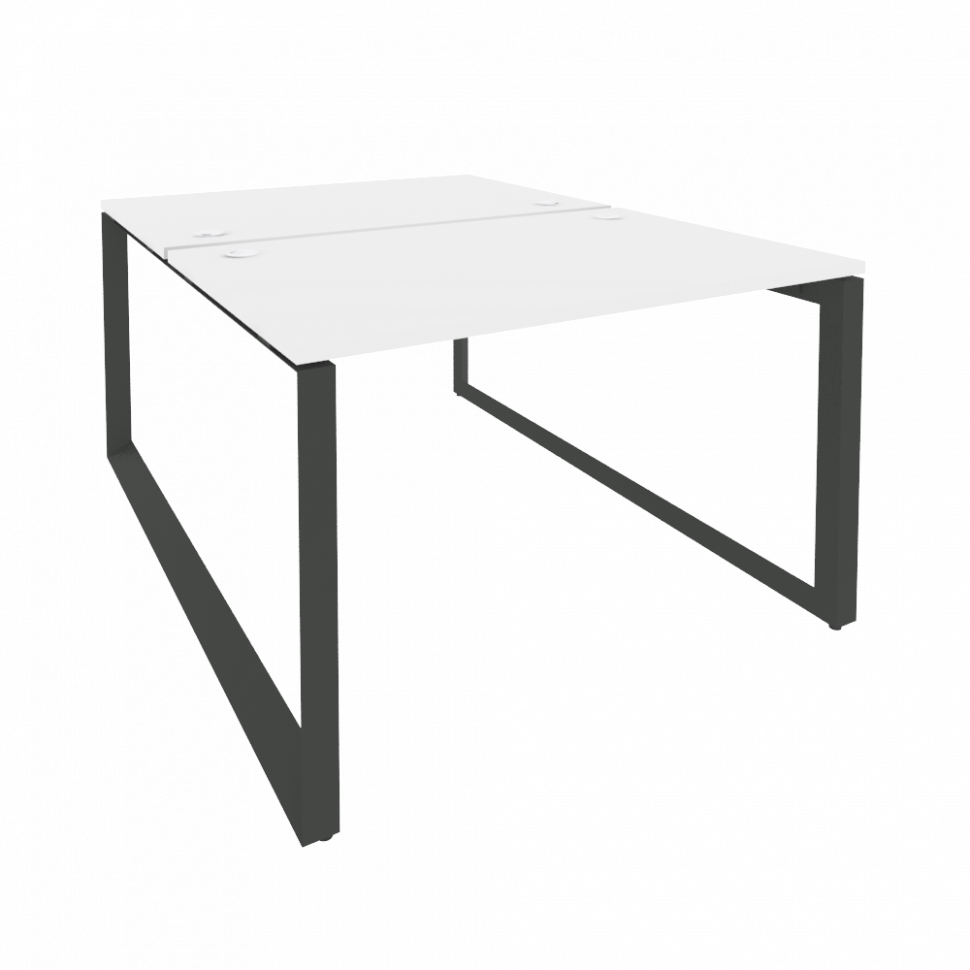Onix Рабочая станция на О-образном м/к O.MO-D.RS-2.2.8 Белый Бриллиант/Металл Антрацит 1180*1635*750