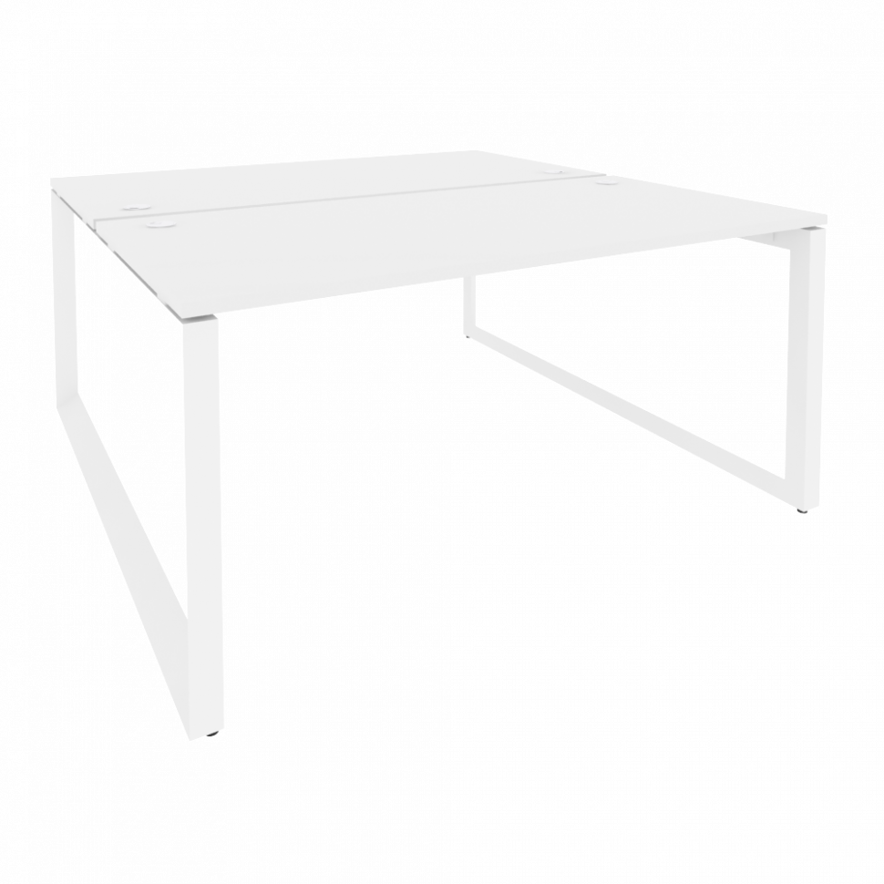 Onix Рабочая станция на О-образном м/к O.MO-D.RS-2.4.8 Белый Бриллиант/Металл Белый 1580*1635*750
