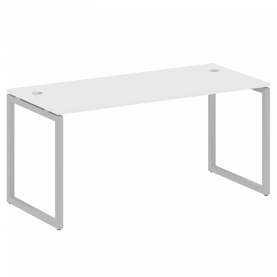 Metal System Quattro Стол письменный на О-образном м/к 40БО.СП-4 Белый/Металл Серый 1600*720*750 Metal System Quattro Стол письменный на О-образном м/к 40БО.СП-4 Белый/Металл Серый 1600*720*750