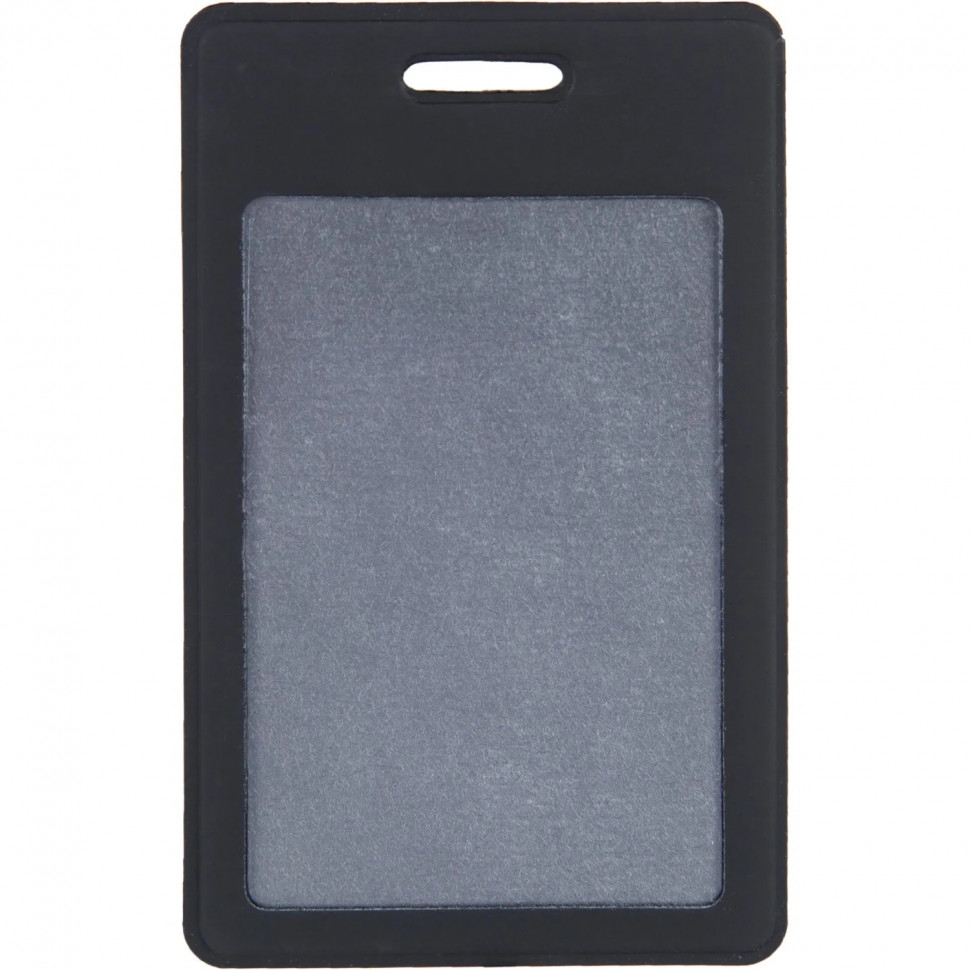 Бейдж Attache 104x63мм вертикальный  Аниме из экокожи, черный EK-3V-1P