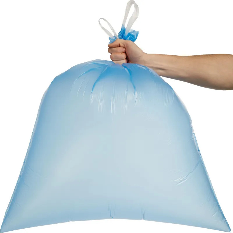 Мешки для мусора ПНД 120л 14мкм 10шт/рул син 70х80см Комус Bioразл сзав_СПБ