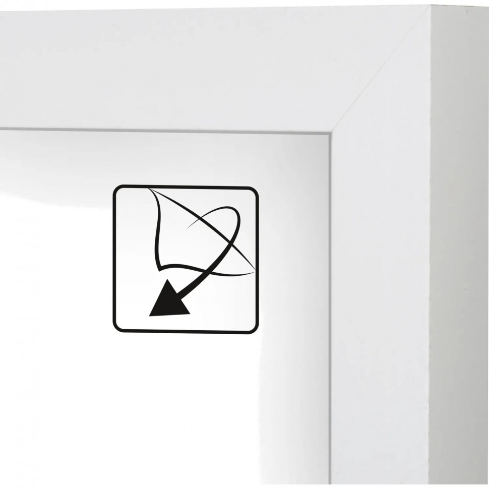 Рамка с паспарту А4 21x30 см Комус/ATTACHE МДФ багет 18мм белая