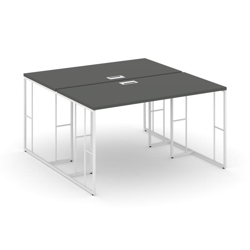 Rift Рабочая станция RF.DRS-015 Антрацит NEW/Металл Белый 1780*1432*750