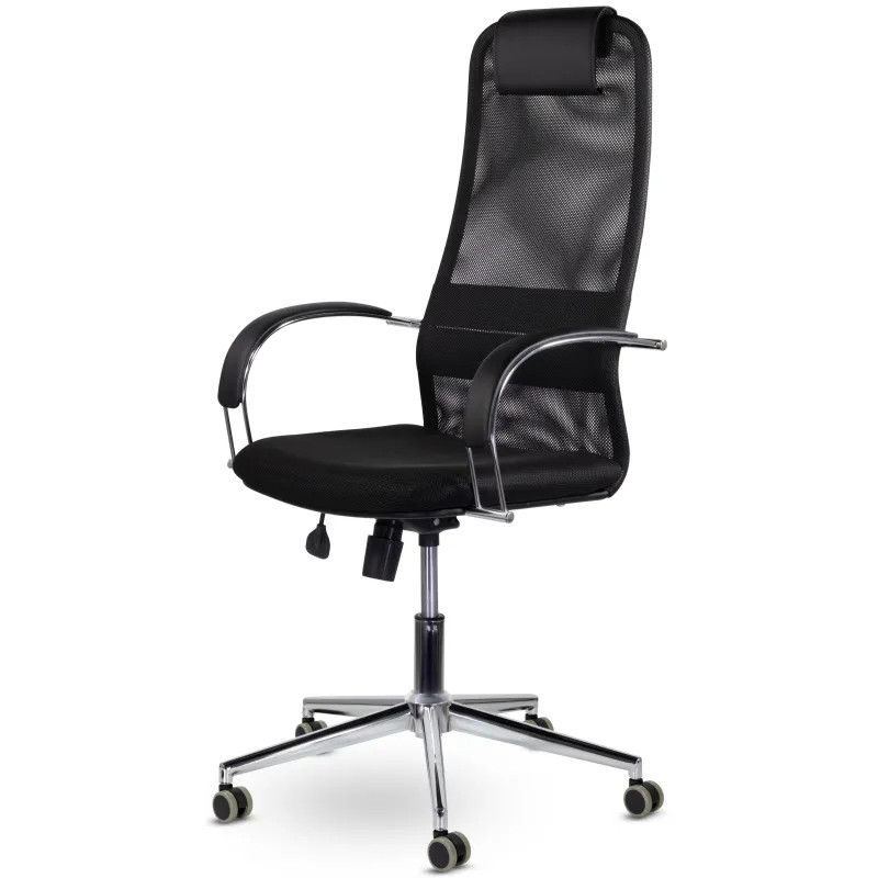 Кресло UP_СН-601 Соло хром SoloСН Ср S-0401/TW-01/Е11-к (черный)