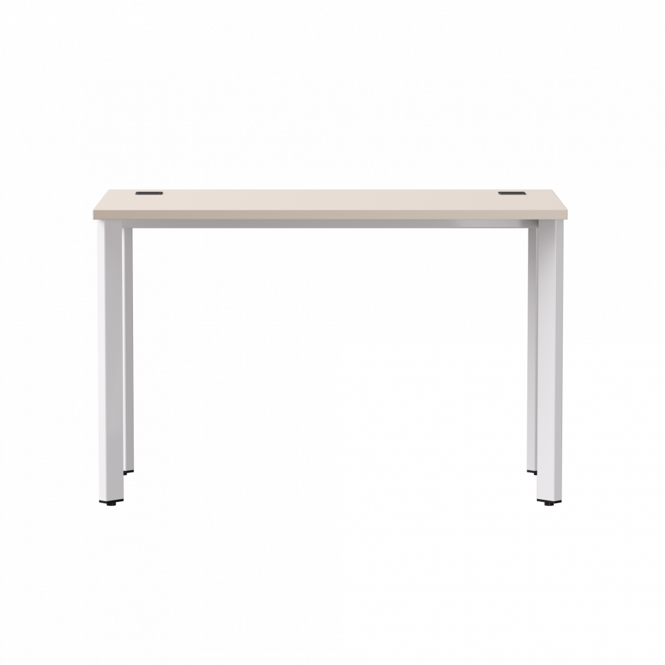 Стол прямой Everprof EVO (ЭВО) на металлокаркасе 1180х670х755 мм опоры 45гр Кашемир/Белый