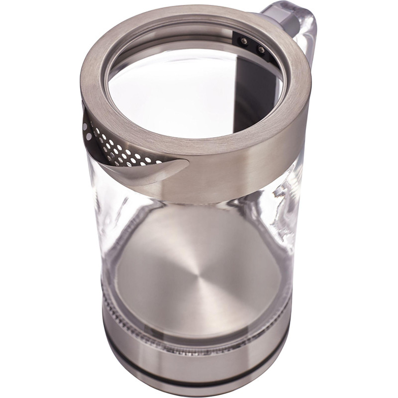 Чайник электрический Timberk T-EK27G04, стекло, 2200Вт, 2л, белый